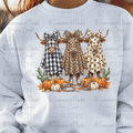 Rustic Decorated Plaid Leopard and Polka Dot Cow