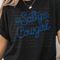 Salty Cowgirl Blue Rope Script