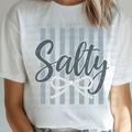 Salty with Faux Pearl Bow and Stripes