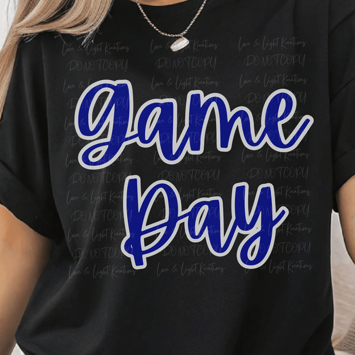 Script Game Day in Blue