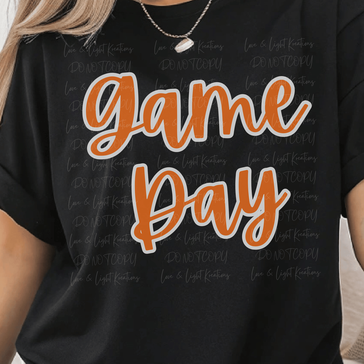 Script Game Day in Orange