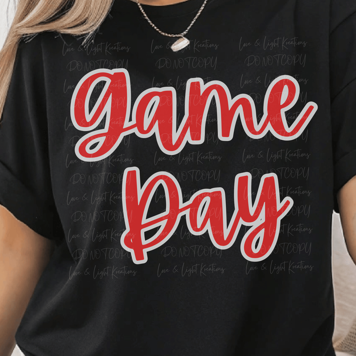 Script Game Day in Red