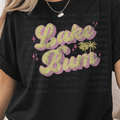 Script Retro Lake Bum Yellow Font