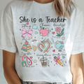 She is a Teacher with Descriptions