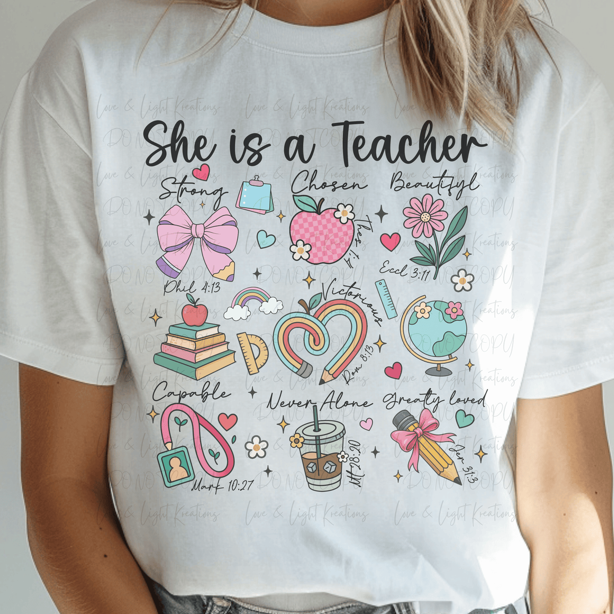 She is a Teacher with Descriptions