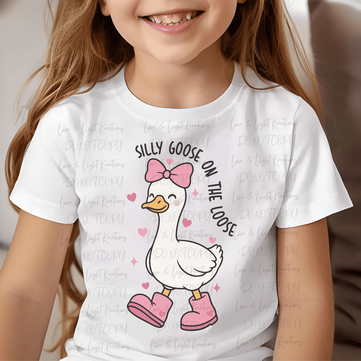 Silly Goose on the Loose Goose with a Bow and Boots