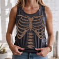 Skeleton Leopard Ribcage