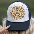 Splattered Leopard Print Background