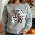 Spooky Ghosts Purple and Orange
