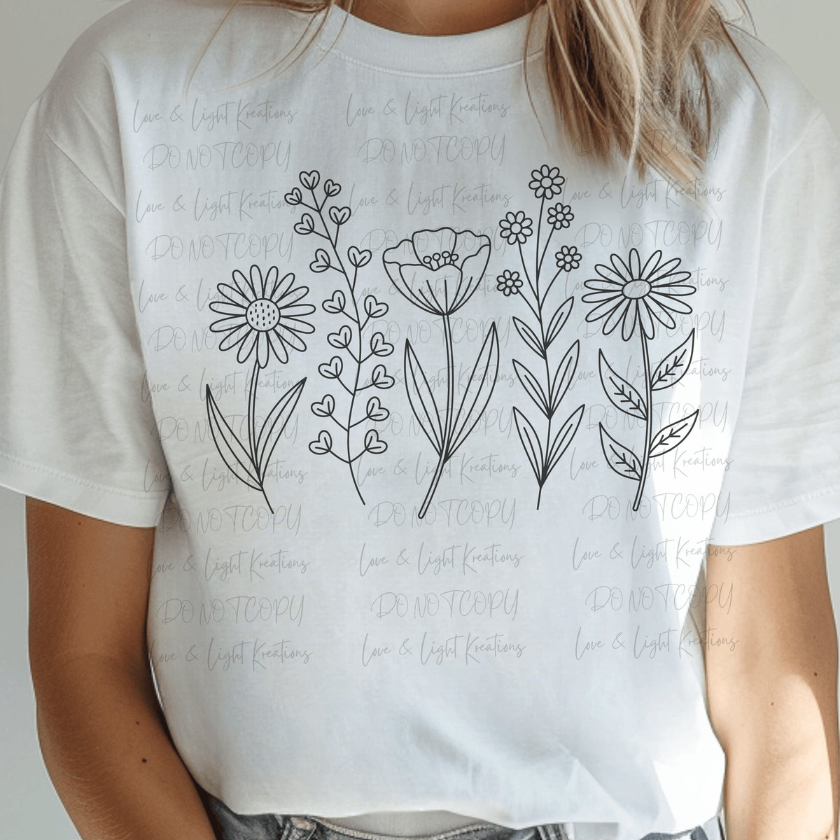 Spring Flower Doodle Sketch