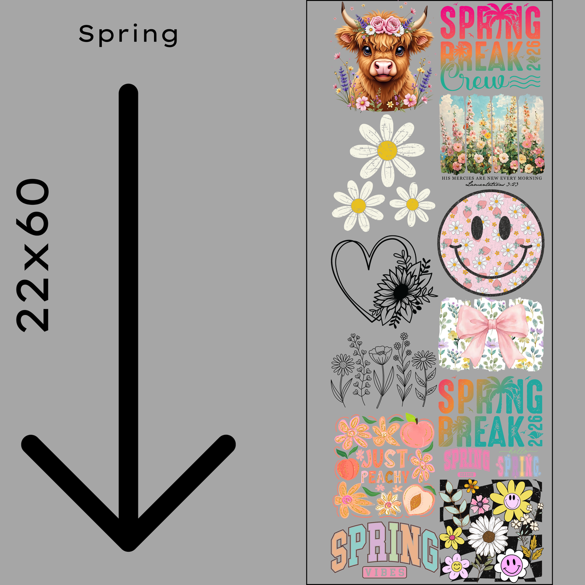 Spring Gang Sheet