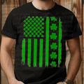 St. Patrick's Day Flag with Shamrocks