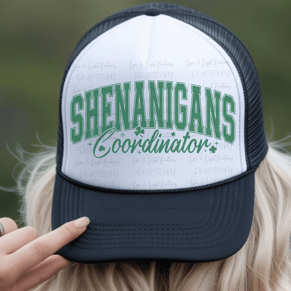 St. Patrick's Shenanigans Coordinator with Shamrocks