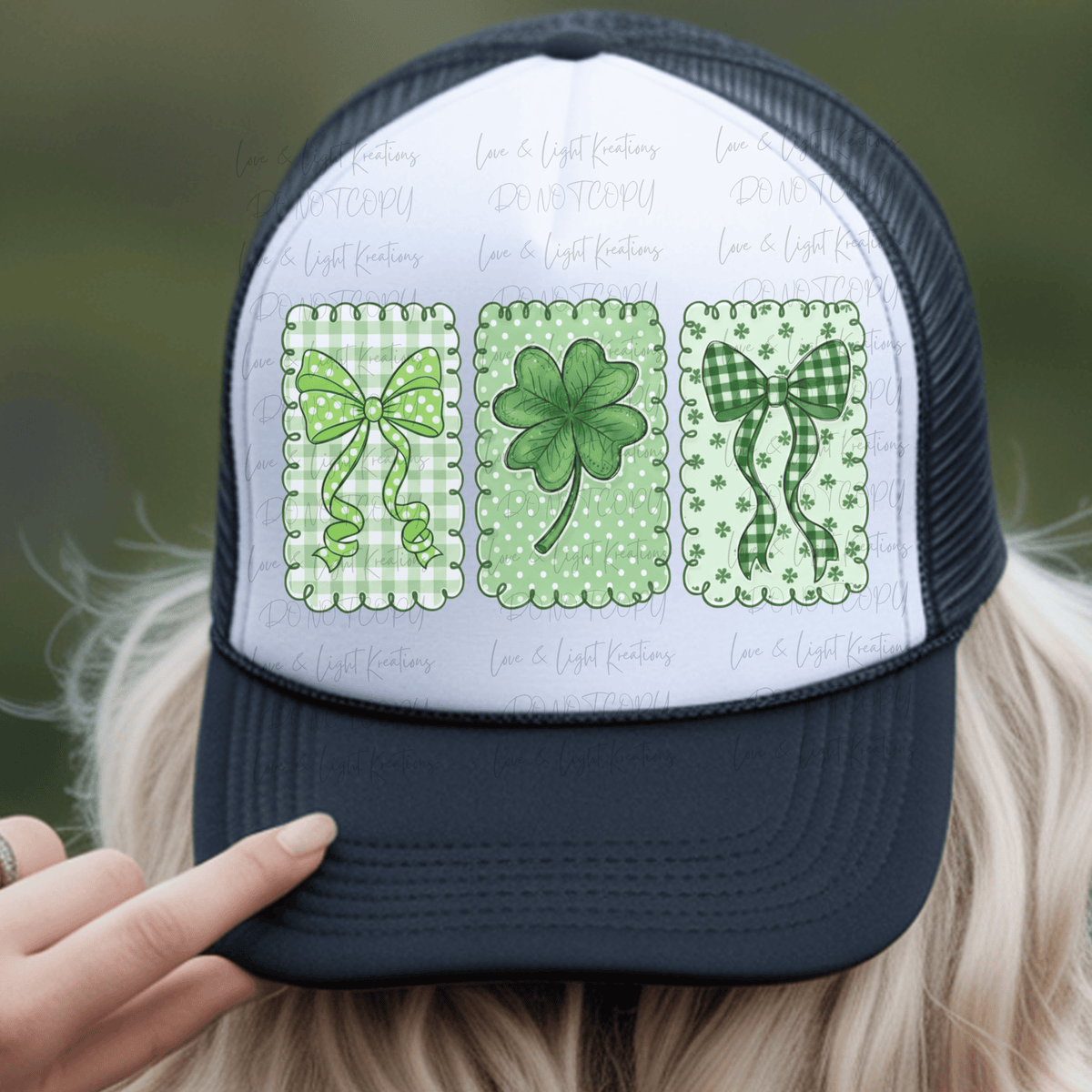 St Patrick's Stamps with Coquette Bows and Clover
