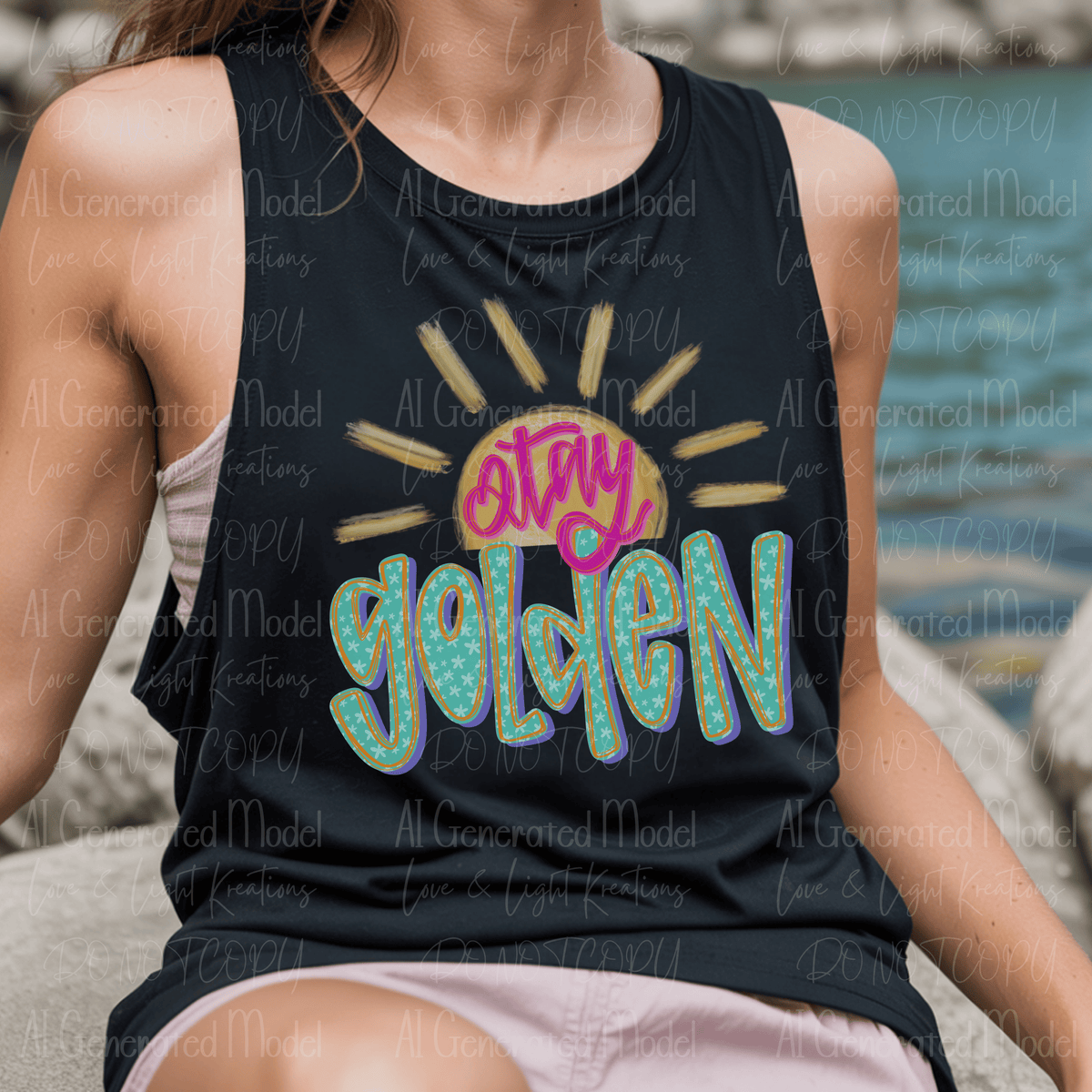 Stay Golden Preppy Sun