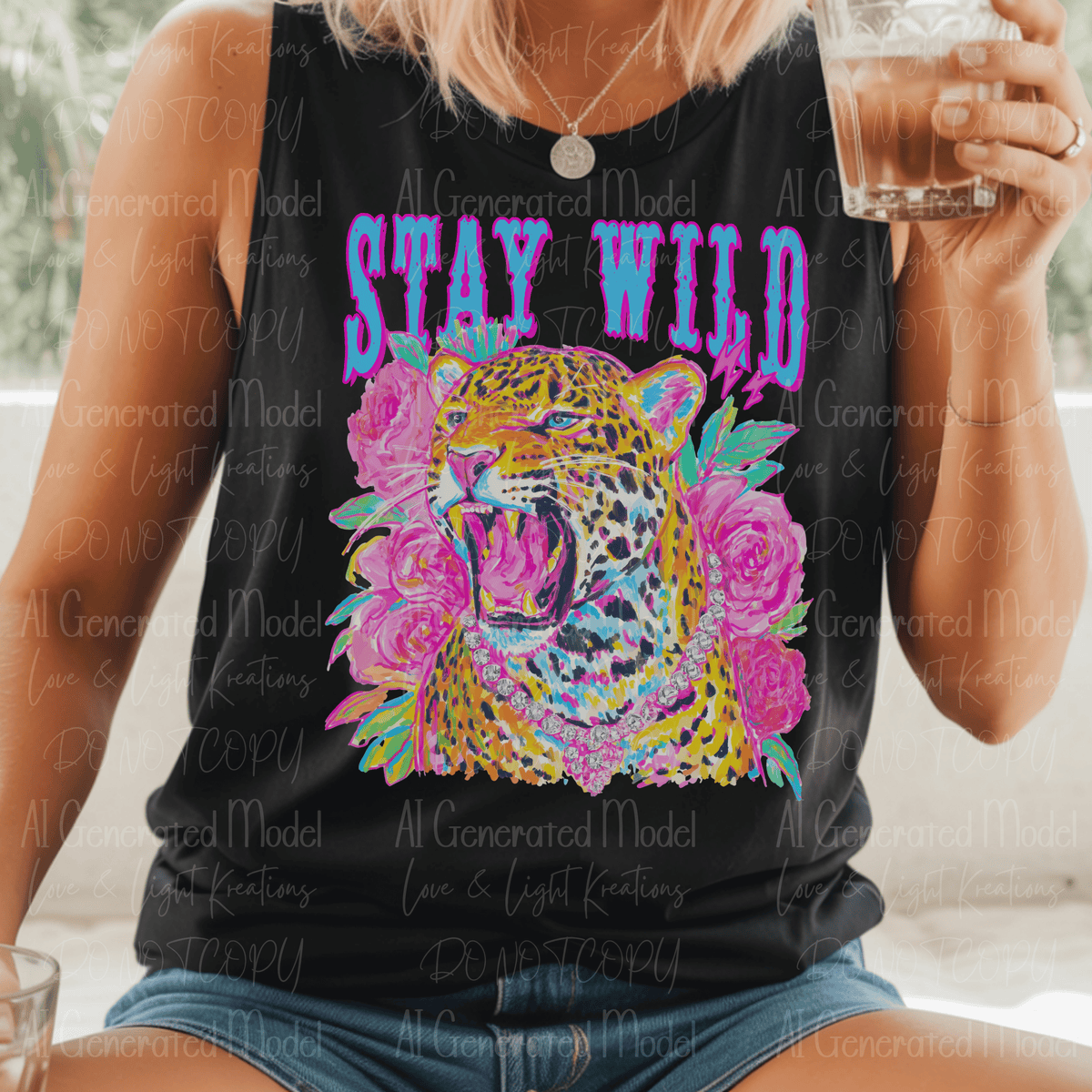 Stay Wild Roaring Leopard