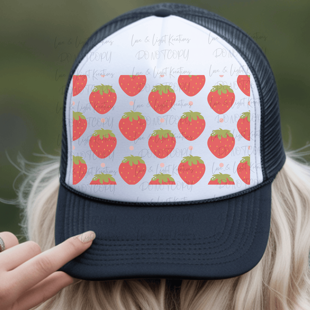 Strawberry Hat Background