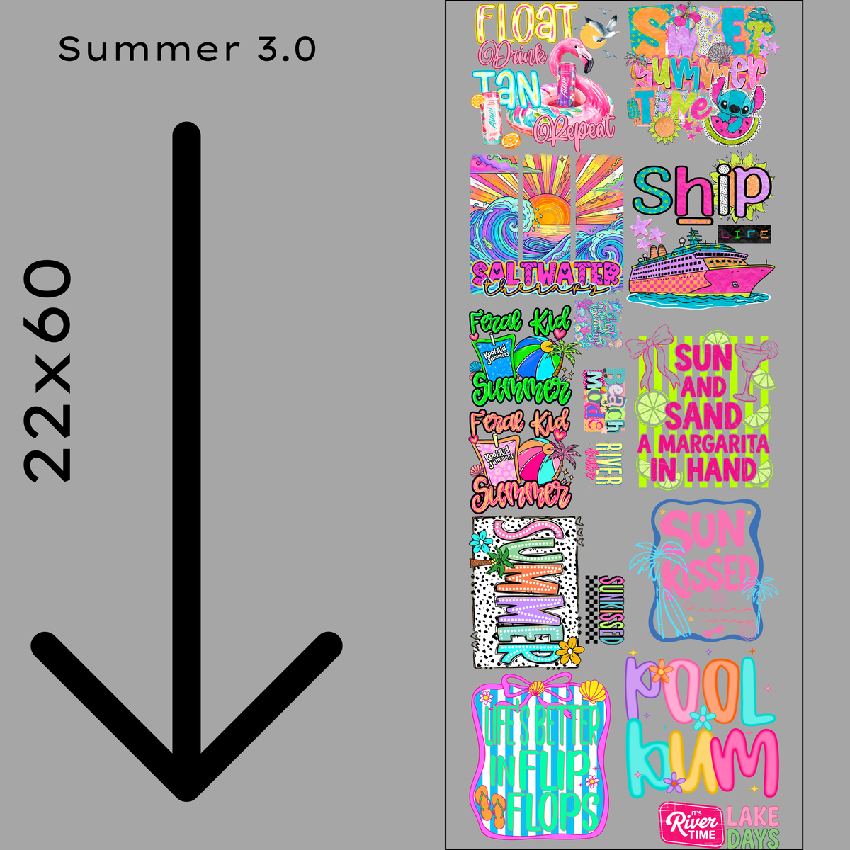 Summer 3.0 Gang Sheet