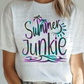 Summer Junkie Outline in Neon