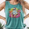 Summer Santa Floating Flamingo