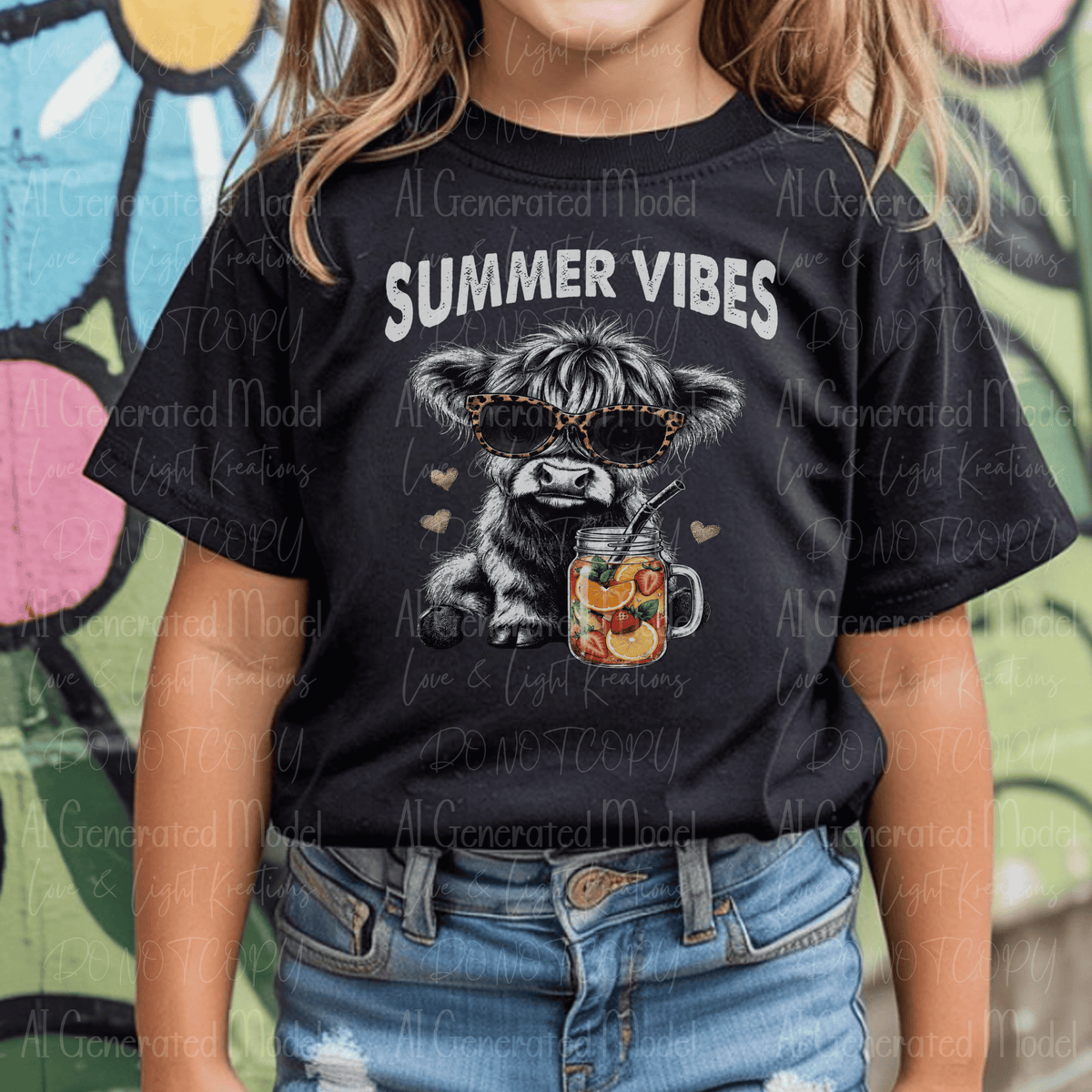 Summer Vibes Highland Cow Calf Fruit Drink