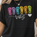 Summer Vibes with Bright Colored Flip Flops