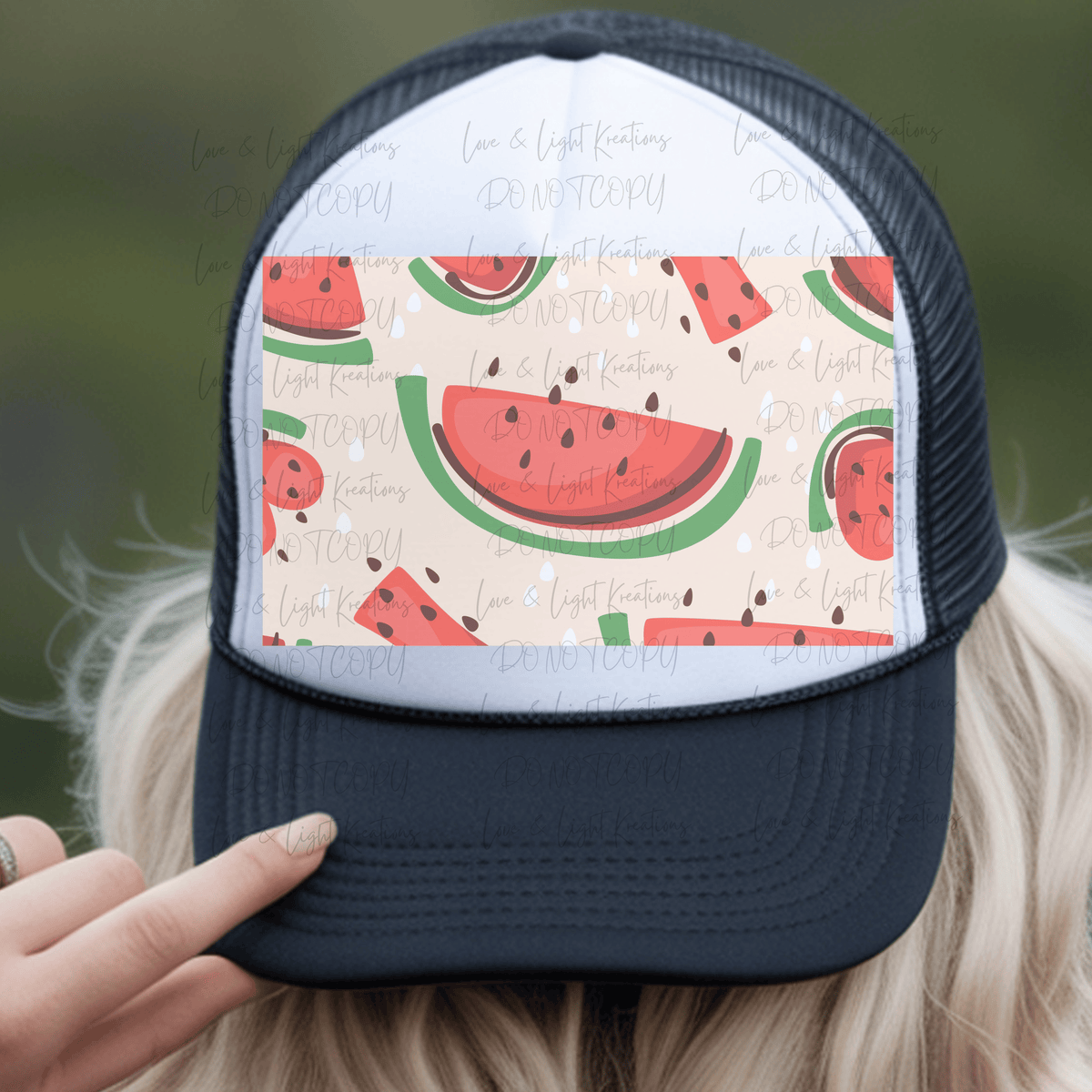 Summer Watermelon on Coal Background