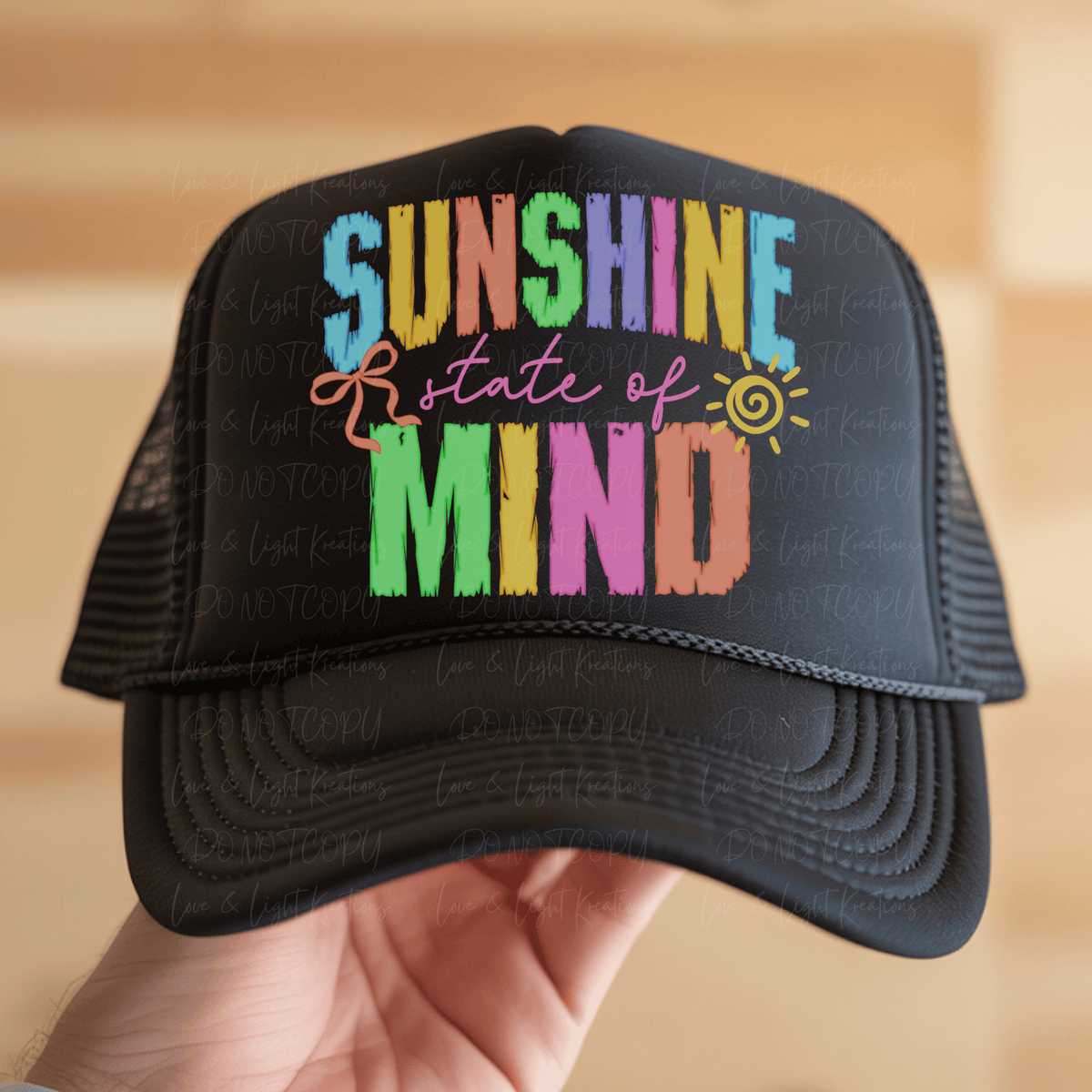 Sunshine State of Mind Distressed Letters