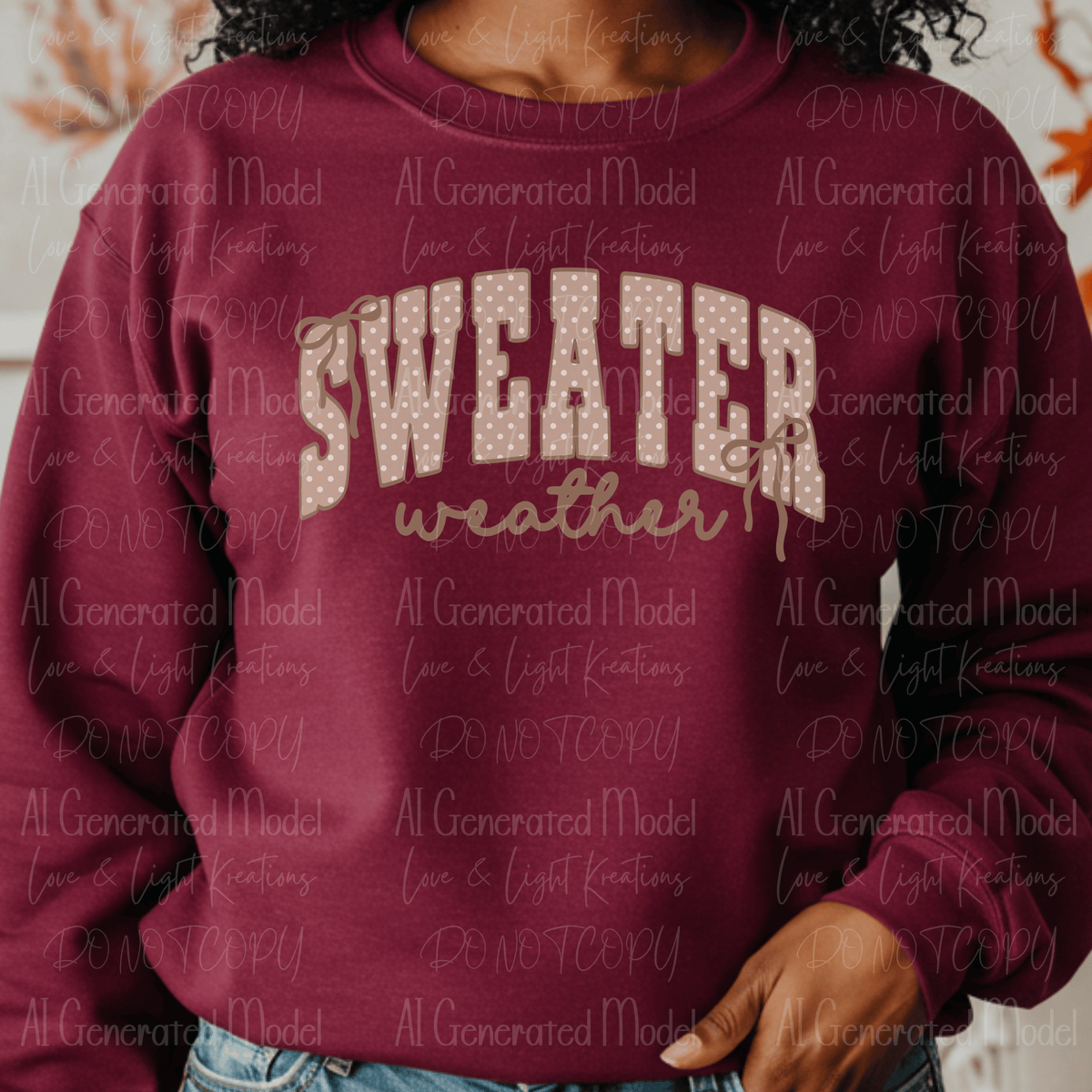 Sweater Weather Polk a Dot