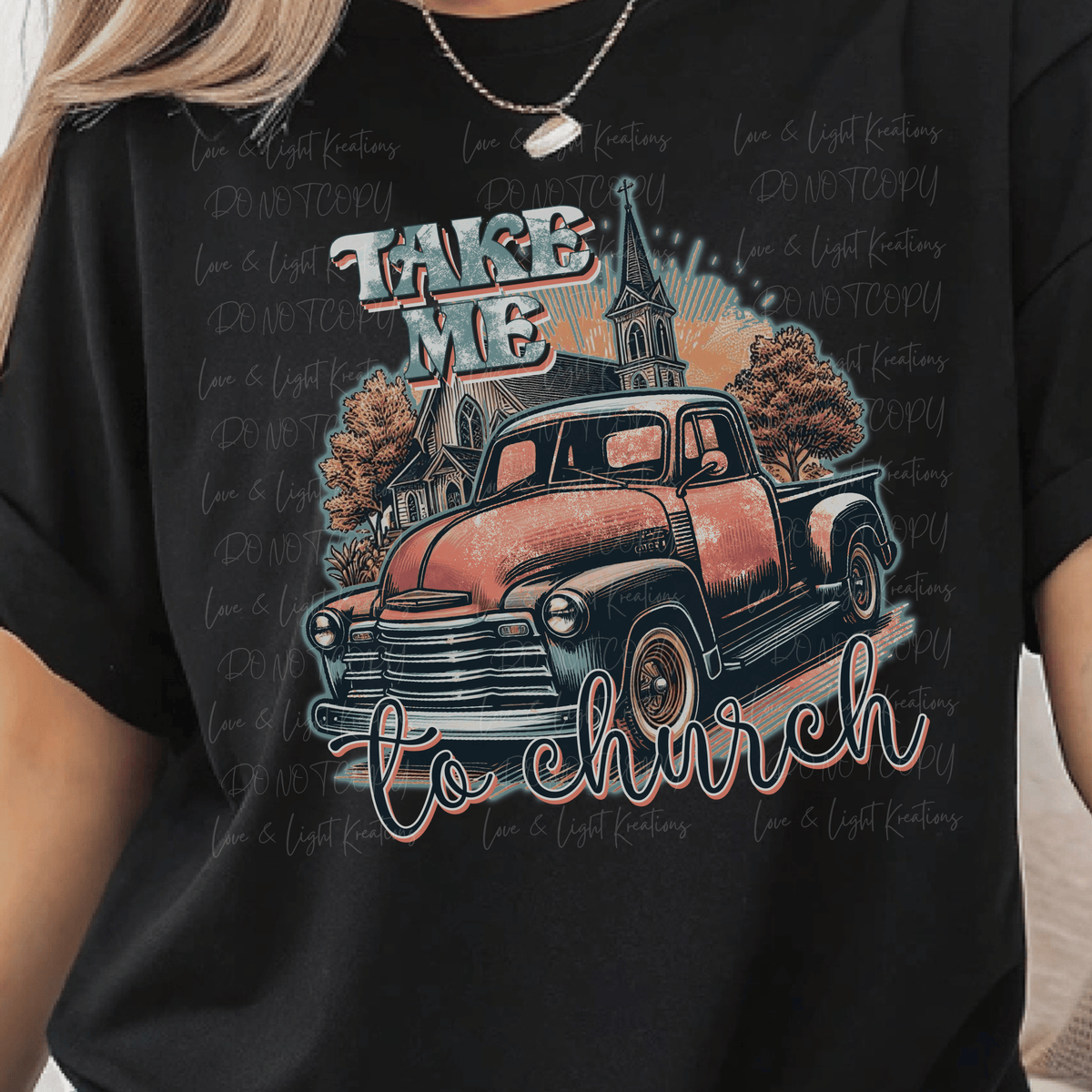 Take Me to Church with Classic Truck and Church