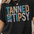Tanned and Tipsy Blue, Orange, Yellow and Purple Fonts