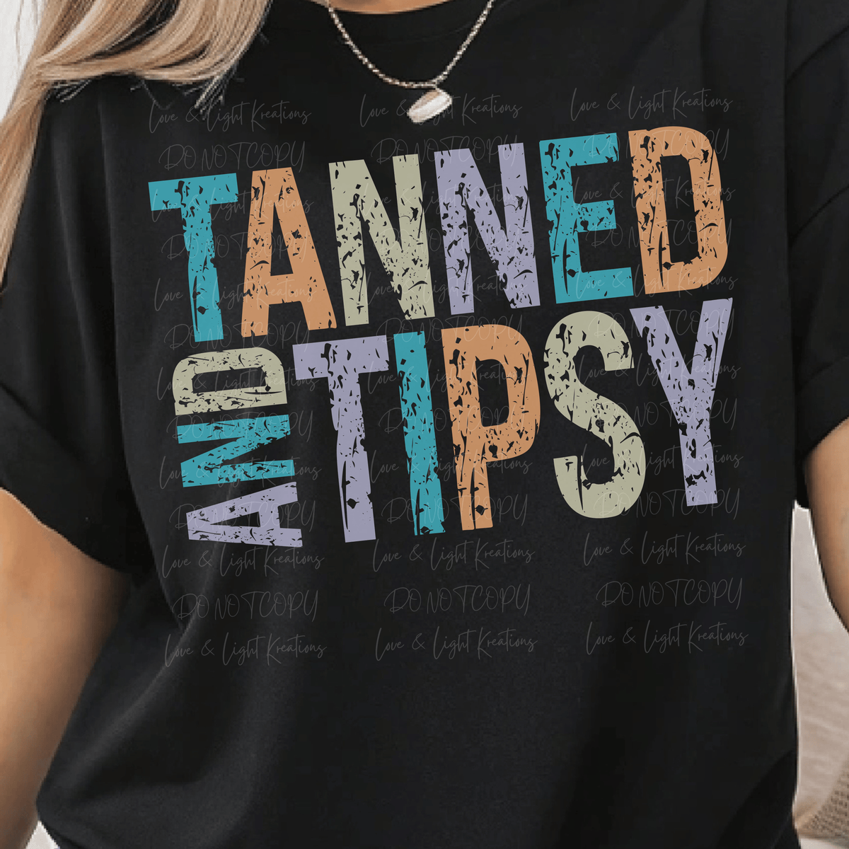 Tanned and Tipsy Blue, Orange, Yellow and Purple Fonts