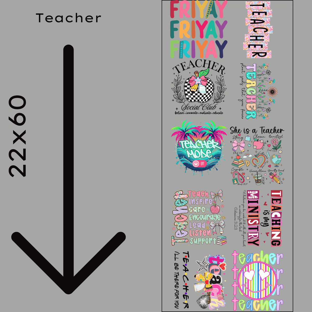 Teacher Gang Sheet