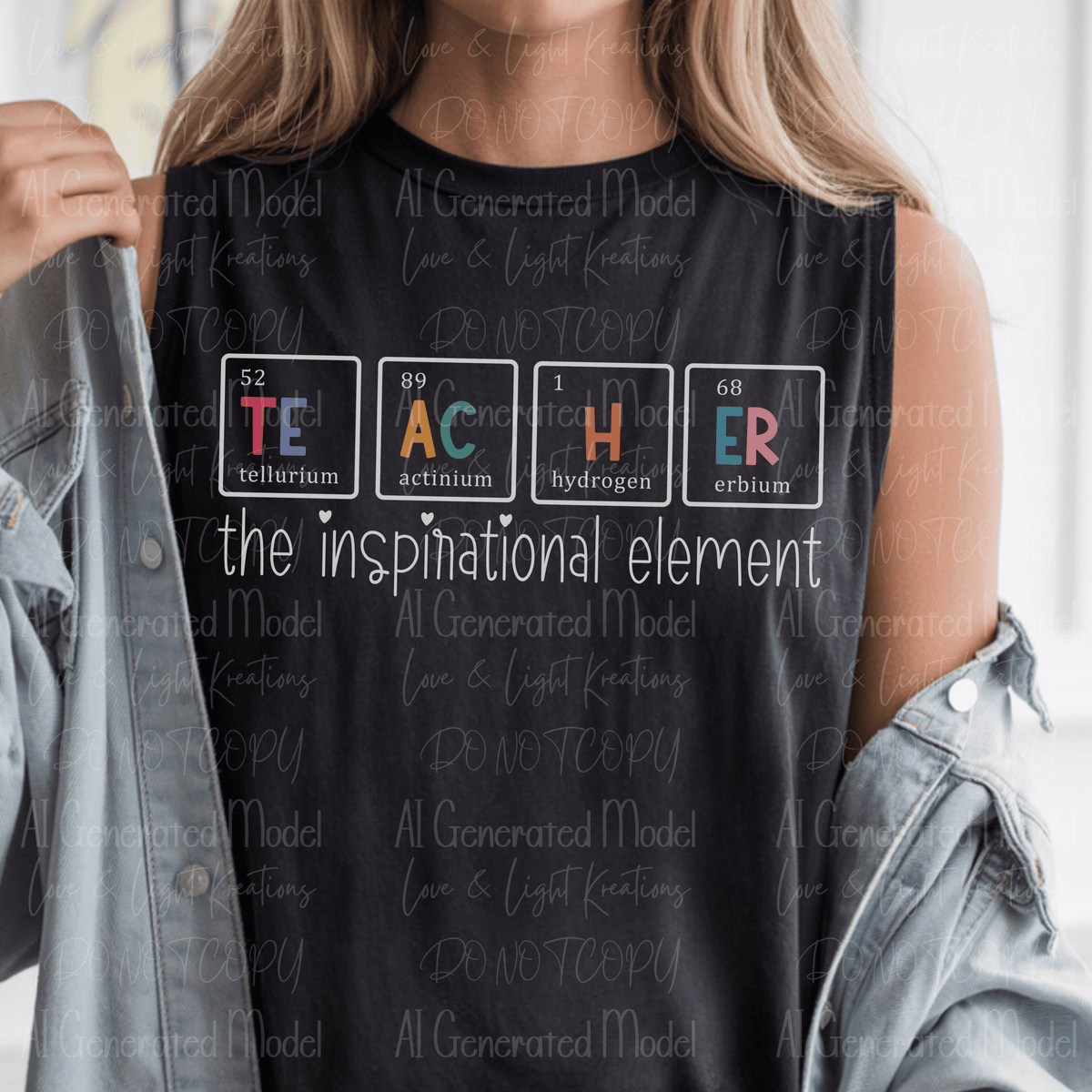 Teacher the Inspirational Element Table White