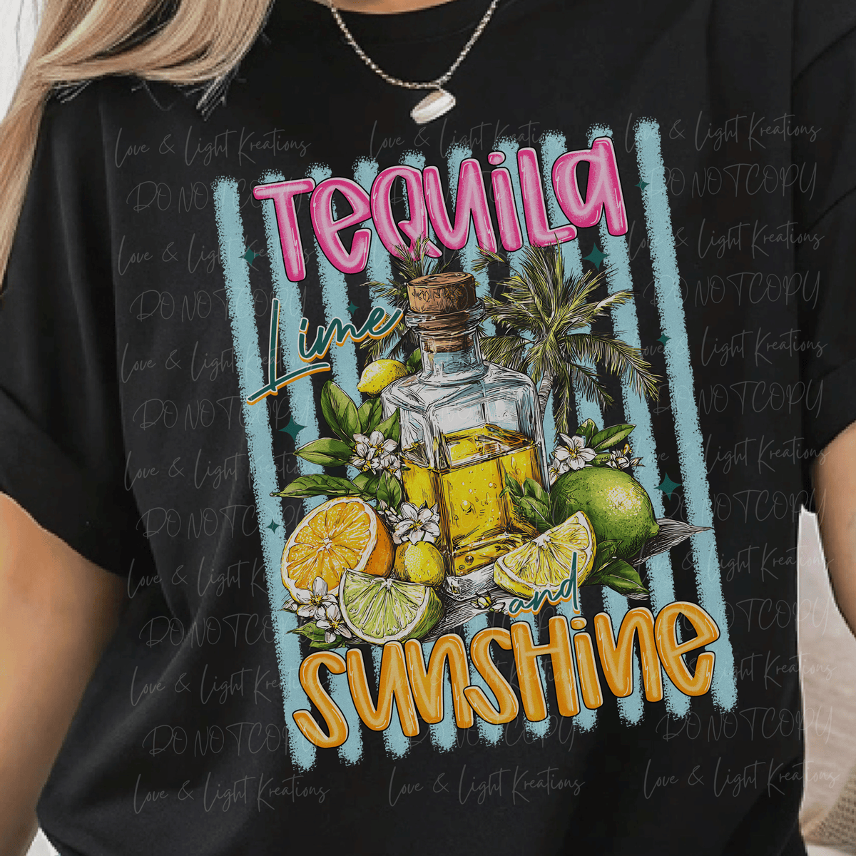 Tequila Sunshine with Blue Stripes