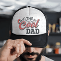 The Cool Dad with Mountains and Red Font