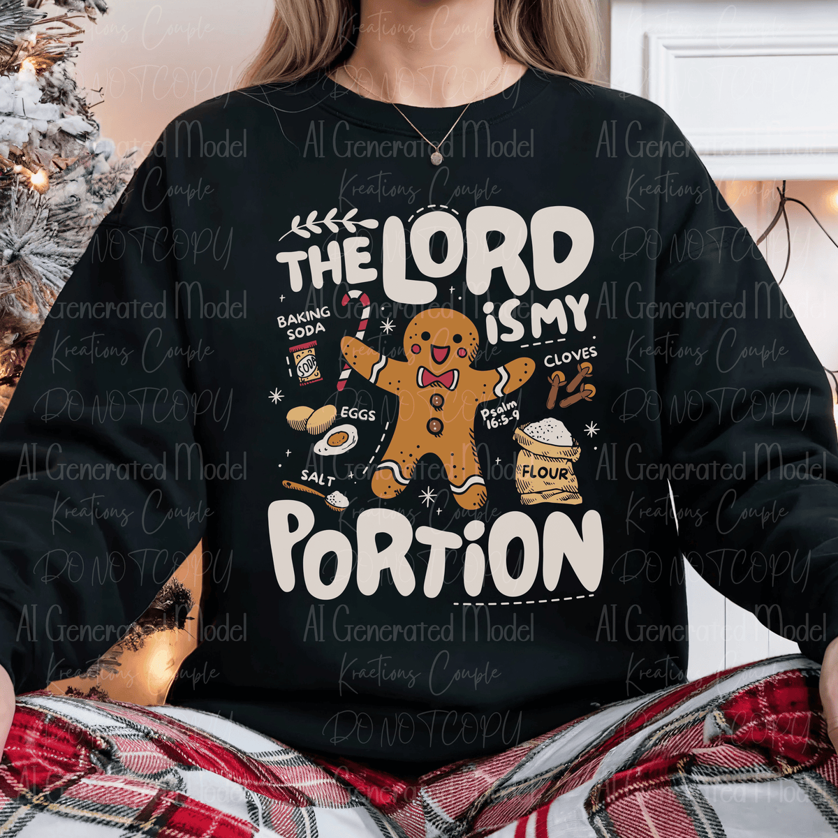 The Lord is My Portion Gingerbread Filled Cream
