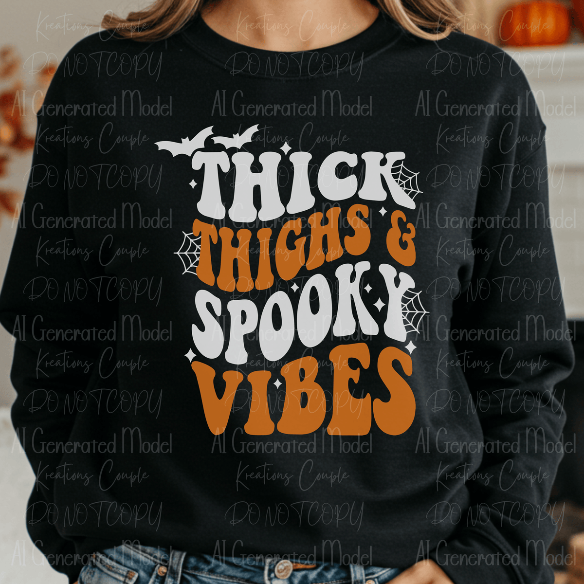 Thick Thighs & Spooky Vibes White