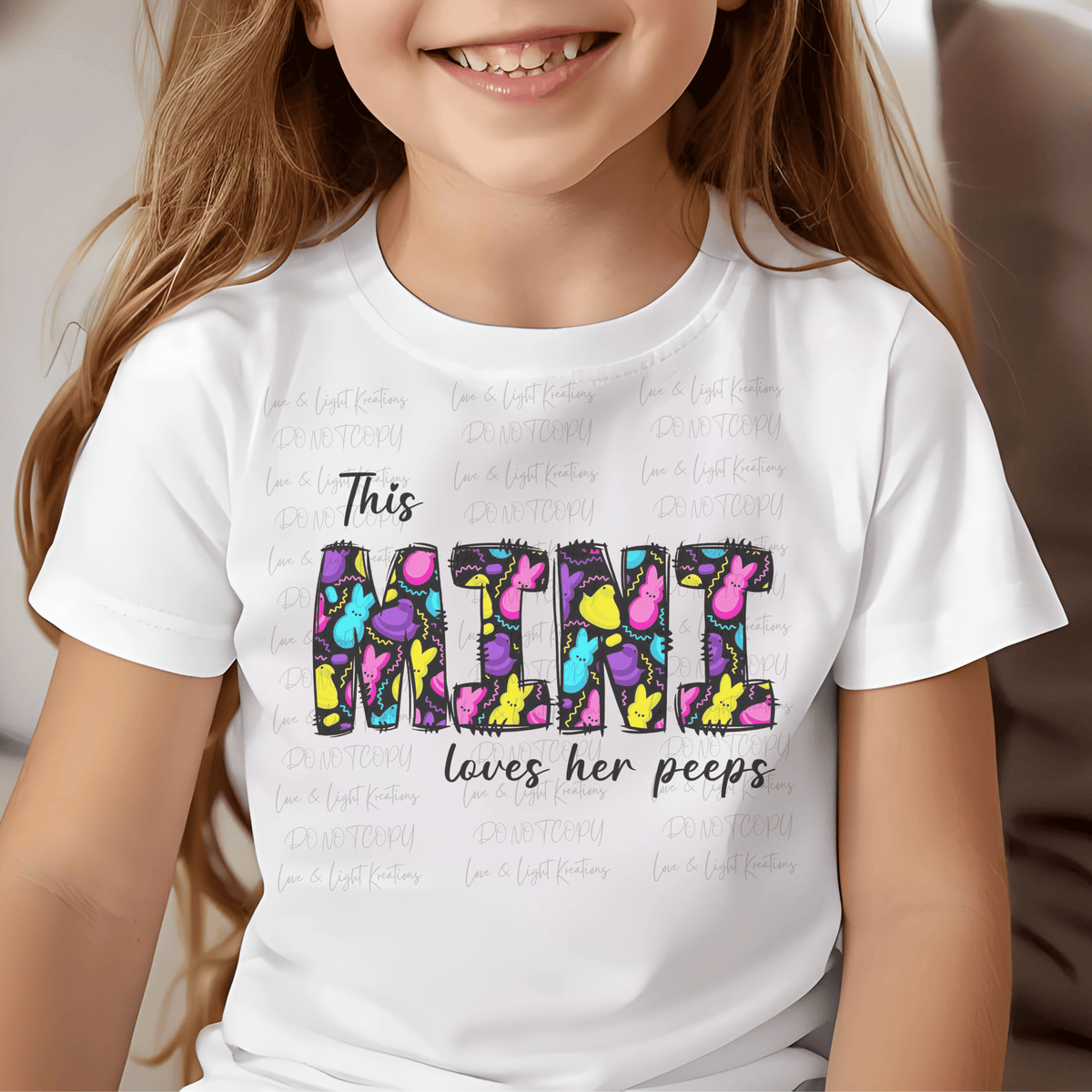 This Mini Loves Her Peeps Bight Colored Easter Marshmallows