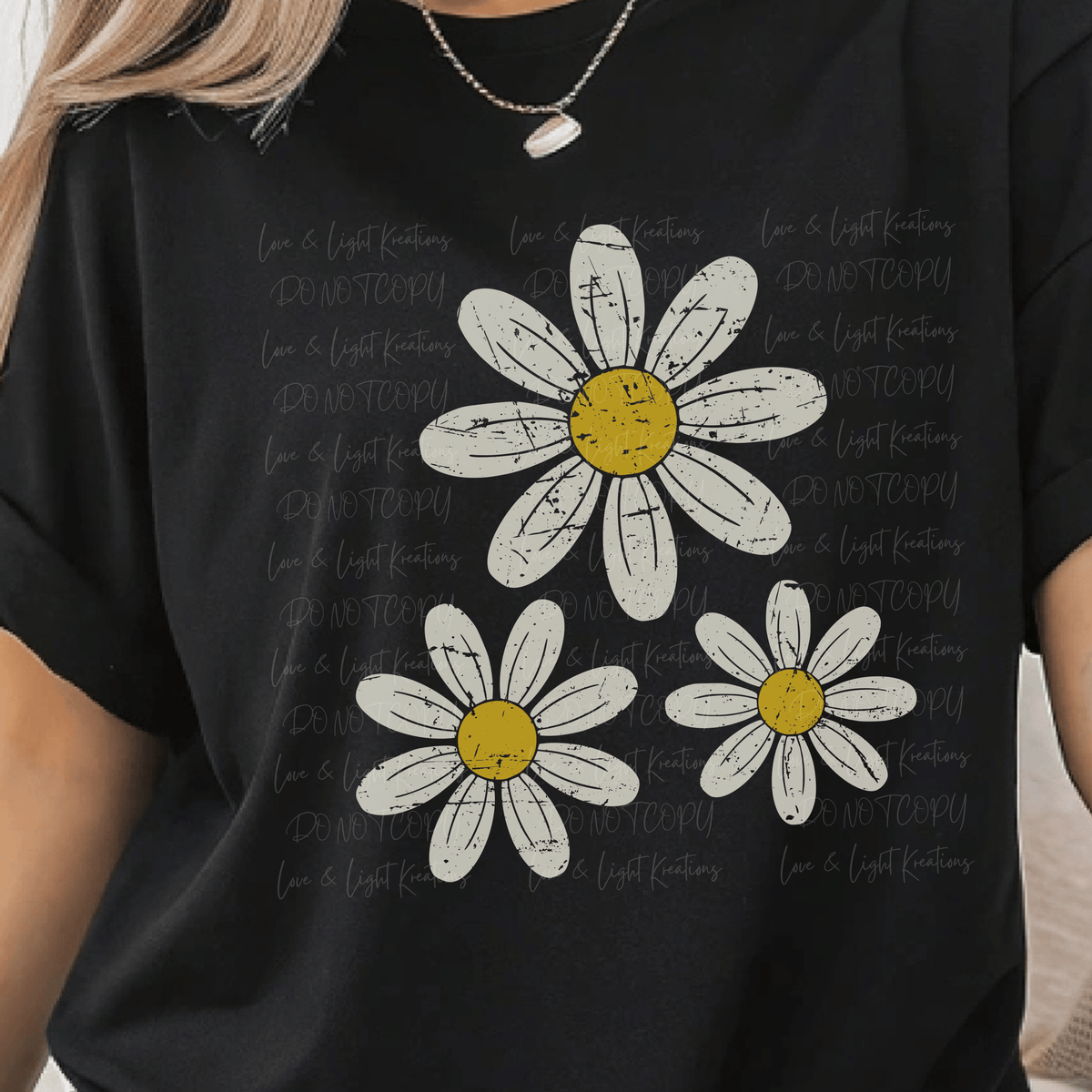 Three White Daisies