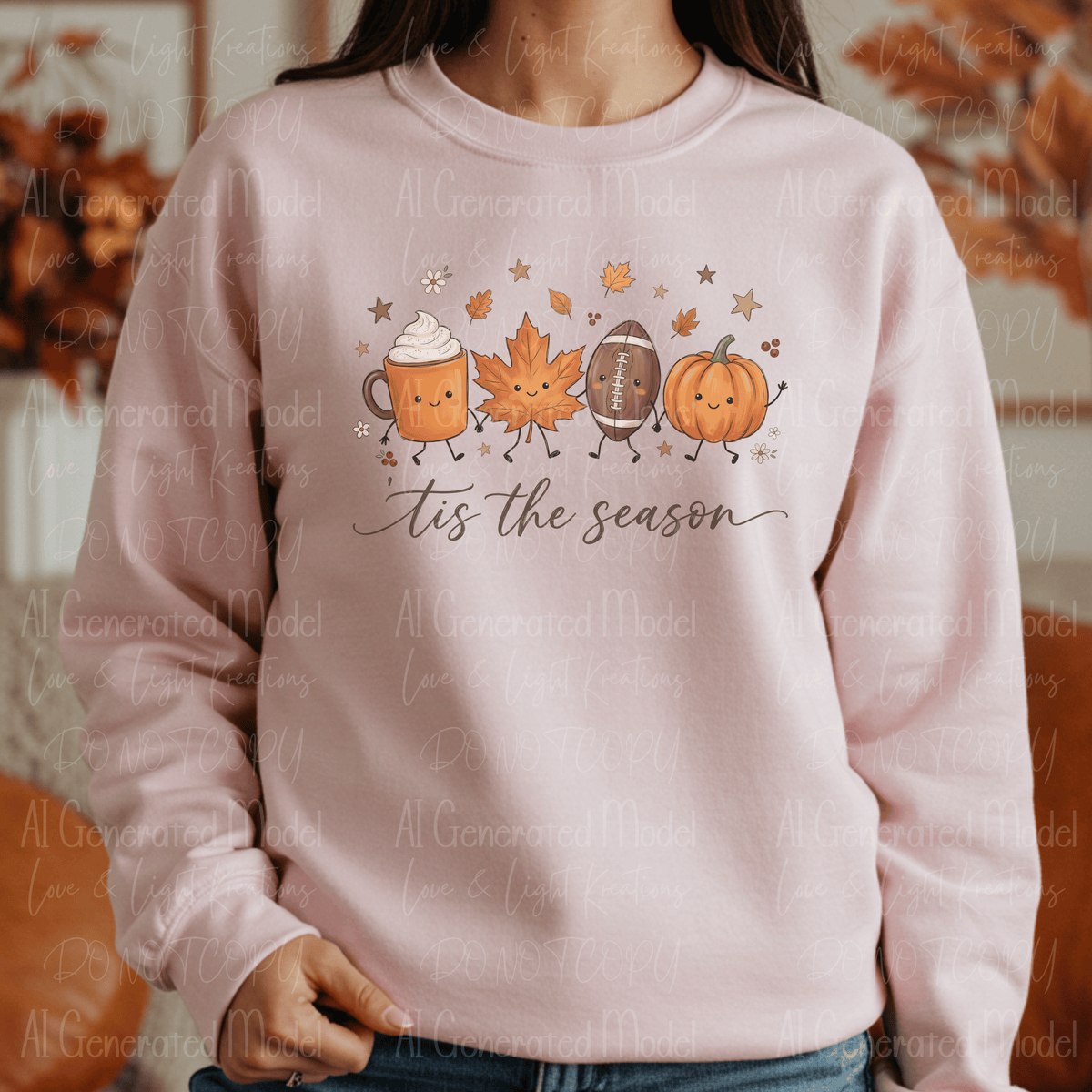 Tis the Season Coffee, Leaf, Football and Pumpkin