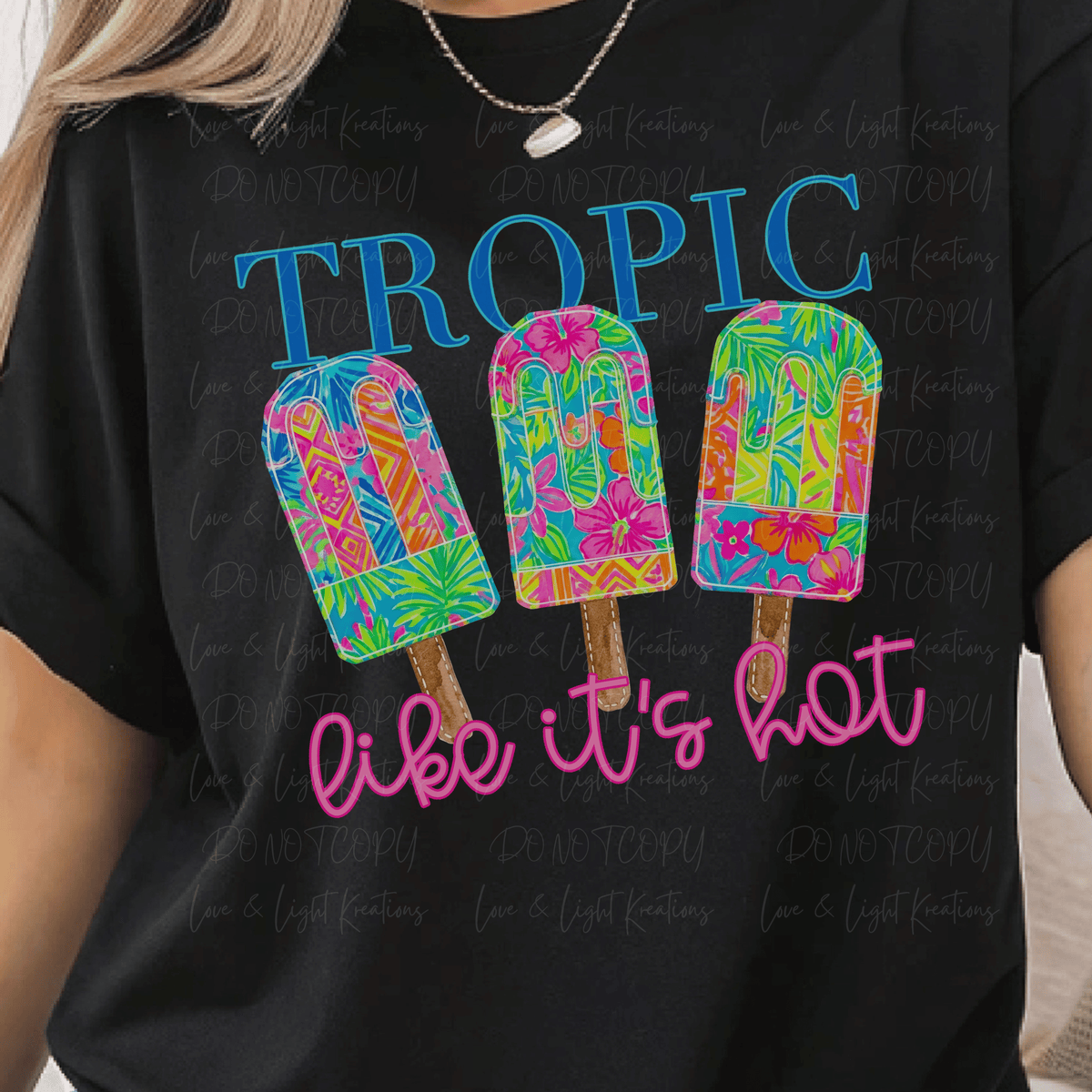 Tropic Like It's Hot with Neon Patterned Popsicles