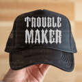 Trouble Makers Distressed Gothic White