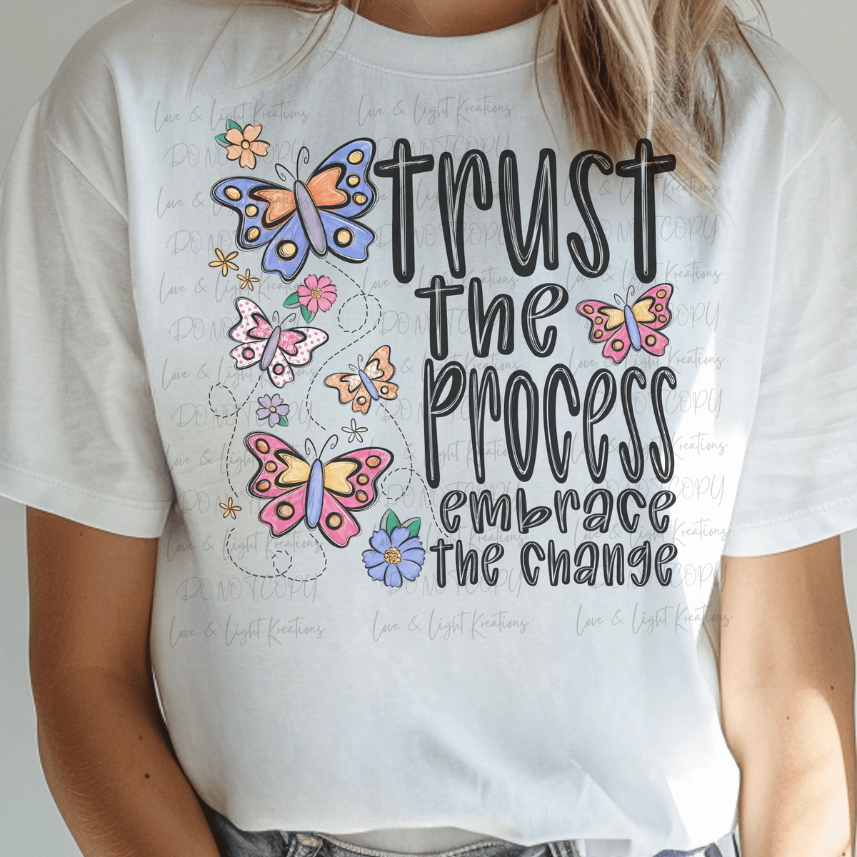 Trust the Process Butterfly Doodles