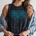 Turquoise  Western Boot Stitch