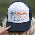USA Red, White and Blue Pattern Coquette Bows