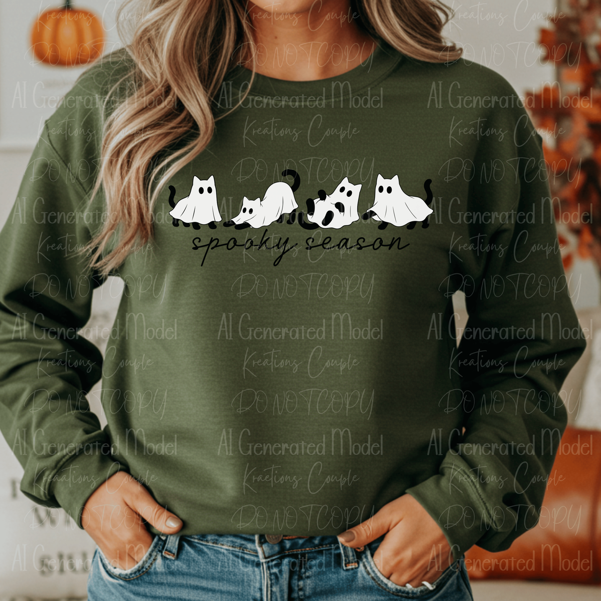 Spooky Season Ghost Cats