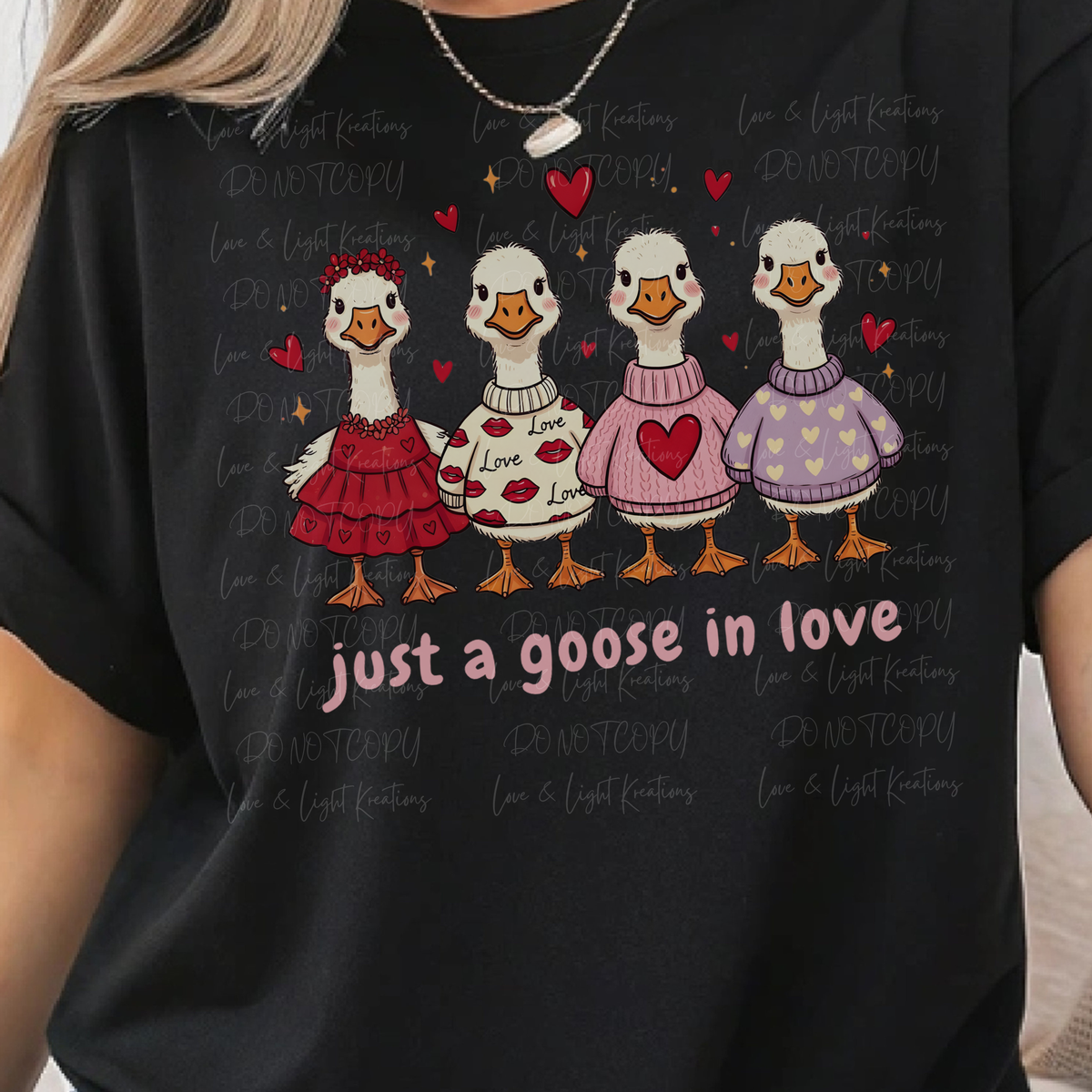 Valentine's Day Geese in Love