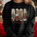 Vintage Merry Christmas Paint Strokes