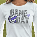 Volleyball Game Day Purple